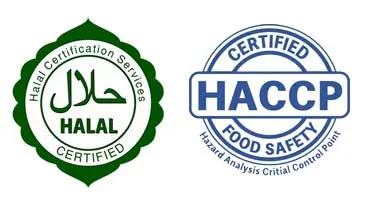 HALAL dan HACCP certification badge PT Athan Gemilang Perkasa