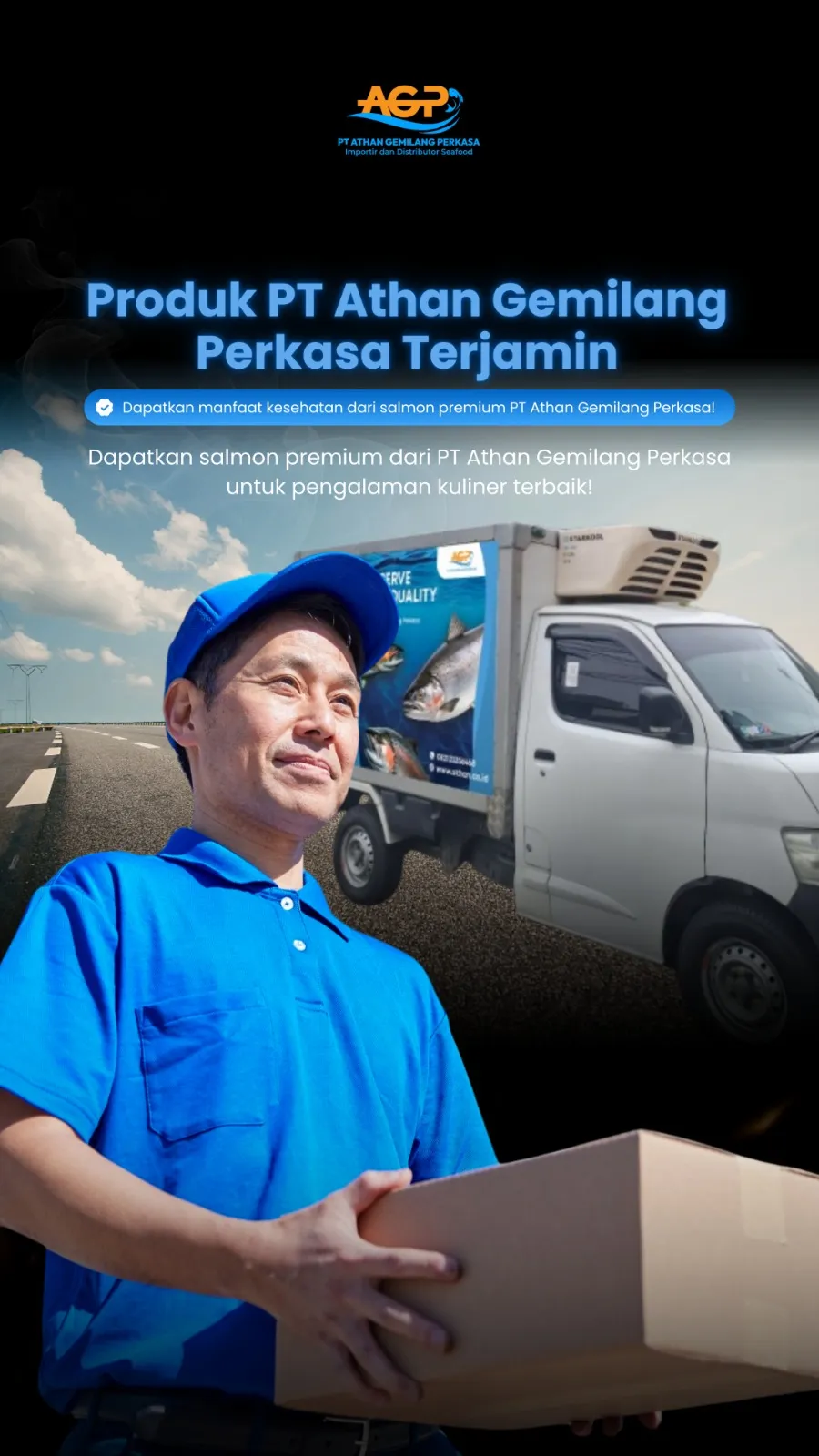 B2B salmon seafood importer partnership PT Athan Gemilang Perkasa